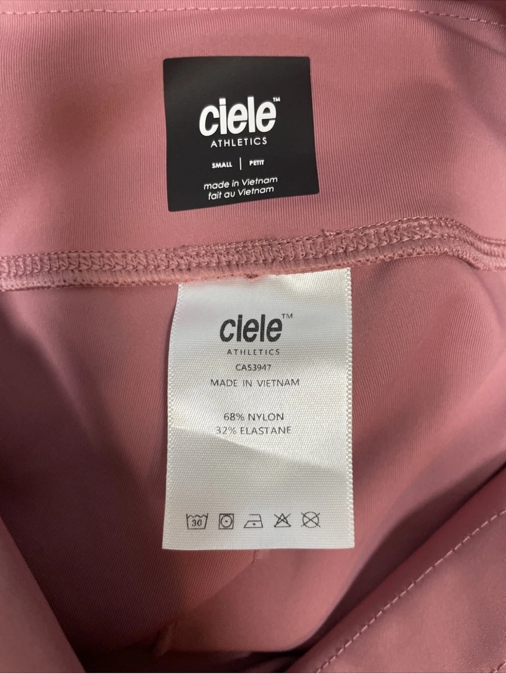 Ciele Athletics Women's FSTTights trimmable running tights size Small Pink - Picture 6 of 6
